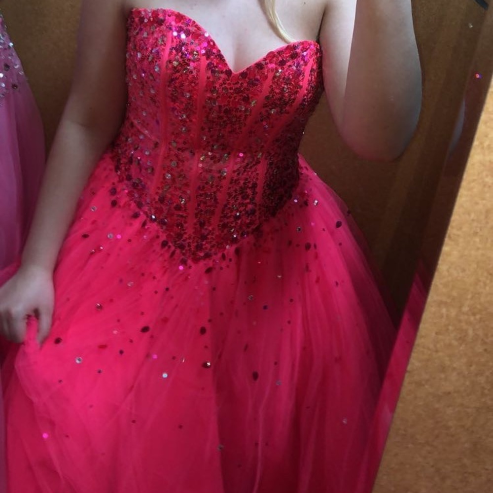 Hot pink prom dress! Worn for one prom!
